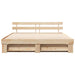 Cadru de pat cu headboard Maro 180 x 200 cm Lemn masiv de pin - WALTI WALTI