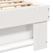 Cadru de pat cu headboard Alb 180 x 200 cm Lemn masiv de pin - WALTI WALTI