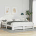 Cadru de pat cu headboard Alb 180 x 200 cm Lemn masiv de pin - WALTI WALTI