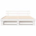 Cadru de pat cu headboard Alb 180 x 200 cm Lemn masiv de pin - WALTI WALTI