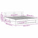 Cadru de pat cu headboard Alb 180 x 200 cm Lemn masiv de pin - WALTI WALTI