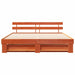 Cadru de pat cu headboard Maro 180 x 200 cm Lemn masiv de pin - WALTI WALTI