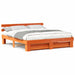Cadru de pat cu headboard Maro 180 x 200 cm Lemn masiv de pin - WALTI WALTI