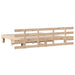 Cadru de pat cu headboard Maro 200 x 200 cm Lemn de pin masiv - WALTI WALTI