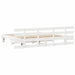 Cadru de pat cu headboard Alb 200 x 200 cm Lemn de pin masiv - WALTI WALTI