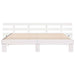 Cadru de pat cu headboard Alb 200 x 200 cm Lemn de pin masiv - WALTI WALTI