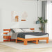Cadru de pat cu headboard Maro 150 x 200 cm Lemn de pin masiv - WALTI WALTI