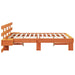 Cadru de pat cu headboard Maro 150 x 200 cm Lemn de pin masiv - WALTI WALTI