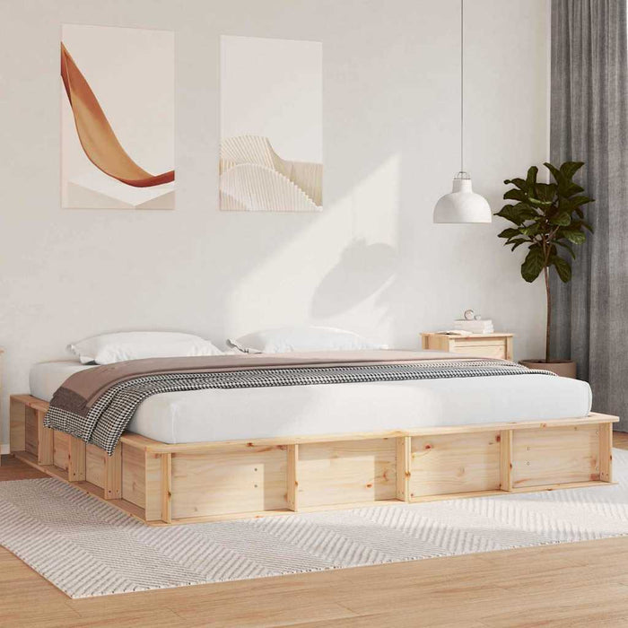 Cadru de pat cu depozitare Maro 180 x 200 cm lemn - WALTI WALTI
