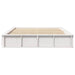 Cadru de pat cu depozitare Alb 160 x 200 cm Lemn de pin masiv - WALTI WALTI