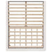 Cadru de pat cu depozitare Alb 150 x 200 cm Lemn de pin masiv - WALTI WALTI