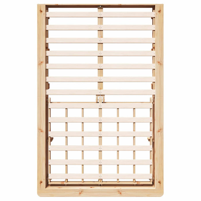 Cadru de pat Lemn de pin masiv 140 x 200 cm Lemn de pin masiv - WALTI WALTI