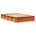 Cadru de pat cu depozitare Manual Maro ceruit 120 x 200 cm Lemn masiv - WALTI WALTI