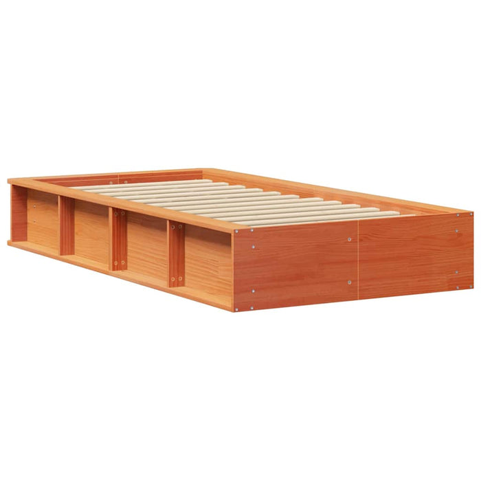 Cadru de pat cu depozitare Maro ceruit 100 x 200 cm lemn - WALTI WALTI