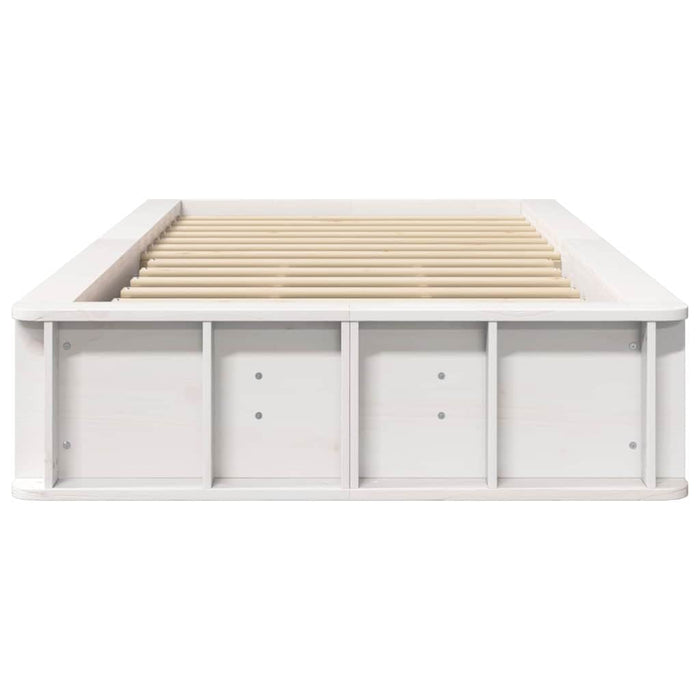Cadru de pat cu depozitare Alb 80 x 200 cm lemn - WALTI WALTI
