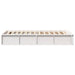 Cadru de pat cu depozitare Alb 80 x 200 cm lemn - WALTI WALTI