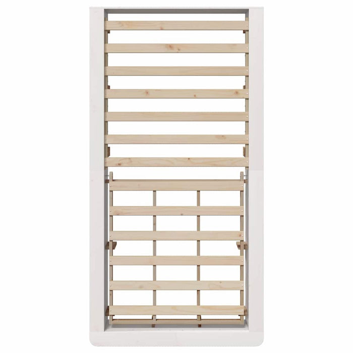 Cadru de pat cu depozitare Alb 80 x 200 cm lemn - WALTI WALTI