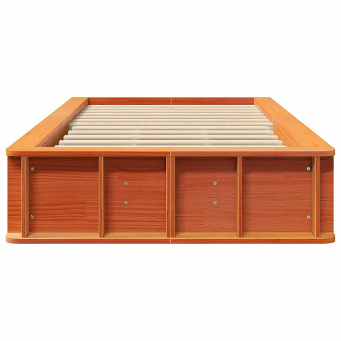 Cadru de pat cu depozitare Maro ceruit 80 x 200 cm lemn - WALTI WALTI