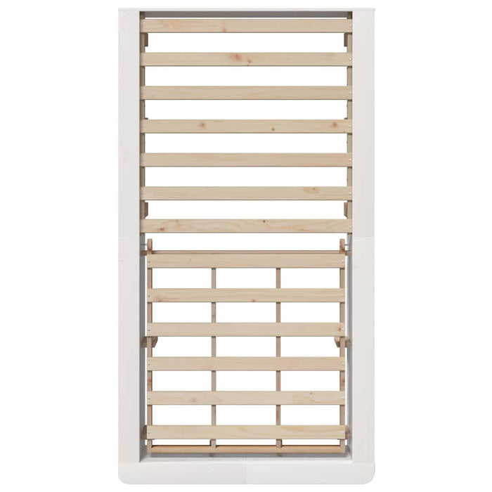 Cadru de pat cu depozitare Manual Alb 90 x 190 cm lemn - WALTI WALTI