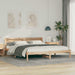Cadru de pat cu headboard Maro 200 x 200 cm Lemn de pin masiv - WALTI WALTI
