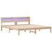 Cadru de pat cu headboard Maro 200 x 200 cm Lemn de pin masiv - WALTI WALTI