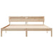 Cadru de pat cu headboard Maro 200 x 200 cm Lemn de pin masiv - WALTI WALTI