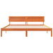 Cadru de pat cu headboard Maro 200 x 200 cm Lemn de pin masiv - WALTI WALTI
