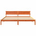 Cadru de pat cu lumini cu bandă LED cu headboard Maro 200 x 200 cm lemn - WALTI WALTI