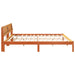 Cadru de pat cu lumini cu bandă LED cu headboard Maro 200 x 200 cm lemn - WALTI WALTI