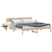 Cadru de pat cu headboard Maro 200 x 200 cm Lemn masiv de pin - WALTI WALTI