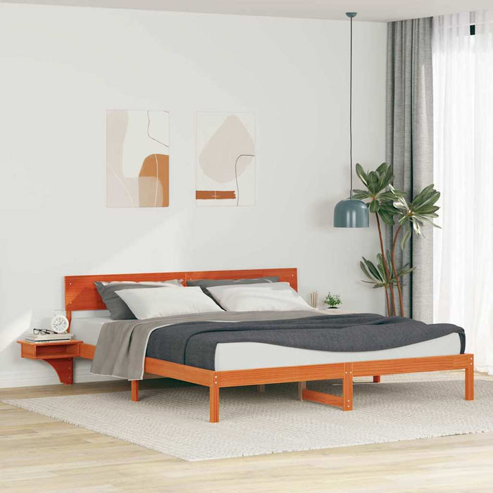 Cadru de pat Maro ceruit 200 x 200 cm Lemn masiv de pin - WALTI WALTI