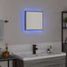Oglindă de baie cu LED Pe perete Gri Sonoma 40 x 8.5 x 37 cm - WALTI WALTI