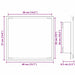 Oglindă de baie cu LED Pe perete Gri Sonoma 40 x 8.5 x 37 cm - WALTI WALTI