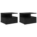 Noptieră Suspendată 2 pcs Stejar Negru 40 x 31 x 28 cm - WALTI WALTI