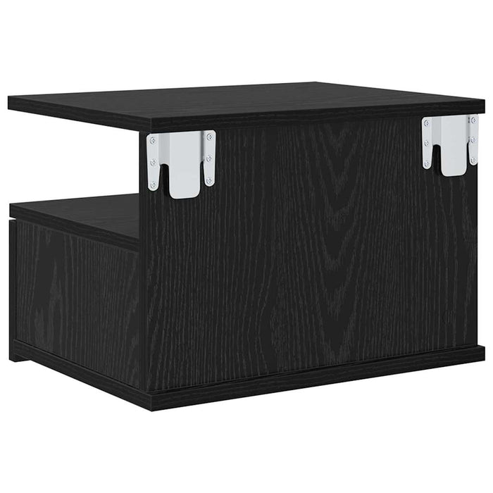 Noptieră Suspendată 2 pcs Stejar Negru 40 x 31 x 28 cm - WALTI WALTI