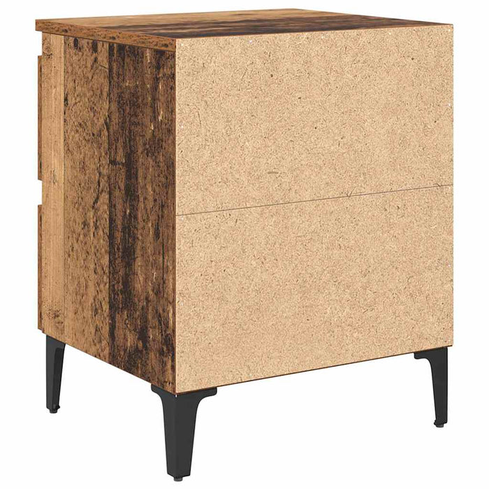 Dulap de noapte Lemn vechi 40 x 35 x 50 cm Lemn compozit - WALTI WALTI