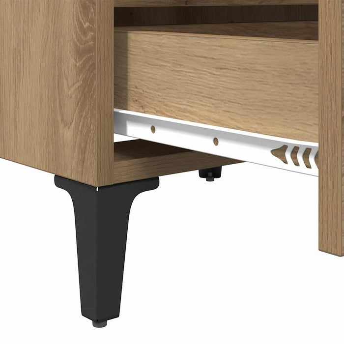 Dulap de noapte 2 pcs stejar artizanal 40 x 35 x 50 cm - WALTI WALTI