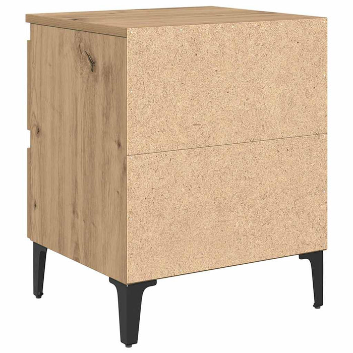 Dulap de noapte 2 pcs stejar artizanal 40 x 35 x 50 cm - WALTI WALTI