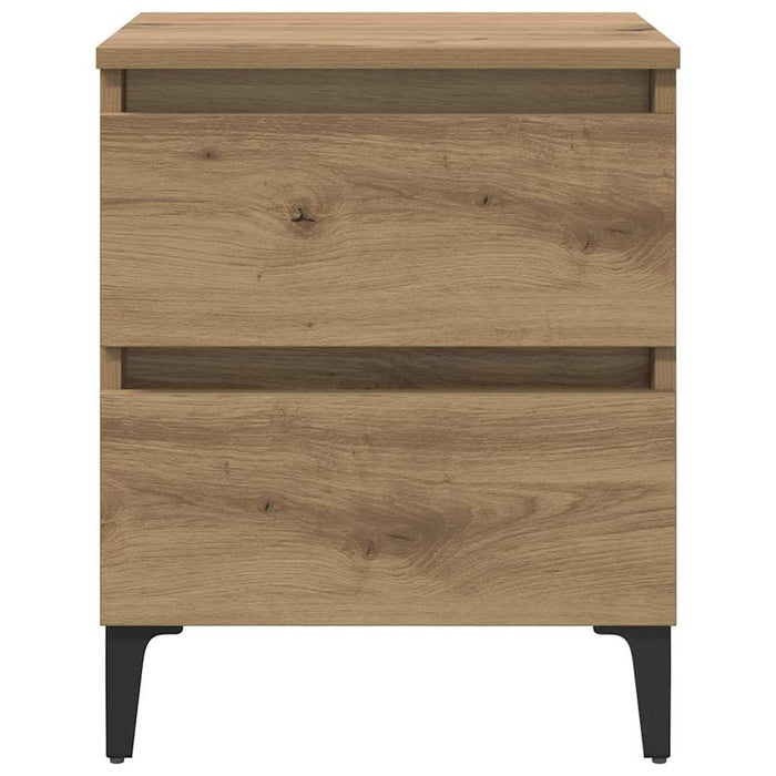 Dulap de noapte 2 pcs stejar artizanal 40 x 35 x 50 cm - WALTI WALTI