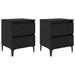 Dulap de noapte 2 pcs Stejar negru 40 x 35 x 50 cm - WALTI WALTI