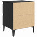 Dulap de noapte 2 pcs Stejar negru 40 x 35 x 50 cm - WALTI WALTI