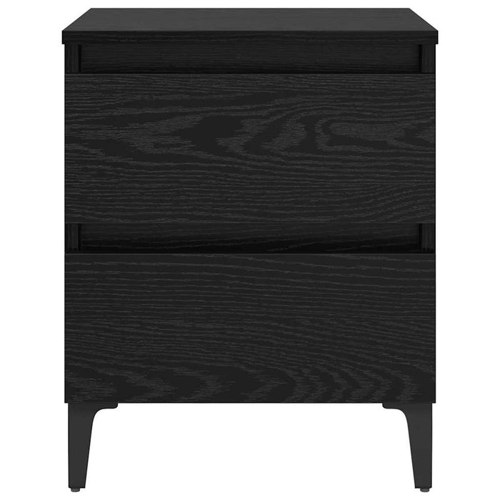 Dulap de noapte 2 pcs Stejar negru 40 x 35 x 50 cm - WALTI WALTI