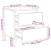 Dulap de noapte 2 pcs Stejar negru 40 x 35 x 50 cm - WALTI WALTI