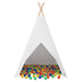 Cort Teepee Altele Alb Mediu Poliester - WALTI WALTI