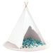 Cort tip teepee Gri Verde mentă Mediu Bumbac & Plastic - WALTI WALTI