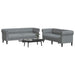 Set de canapea 2 pcs Gri deschis țesătură - WALTI WALTI