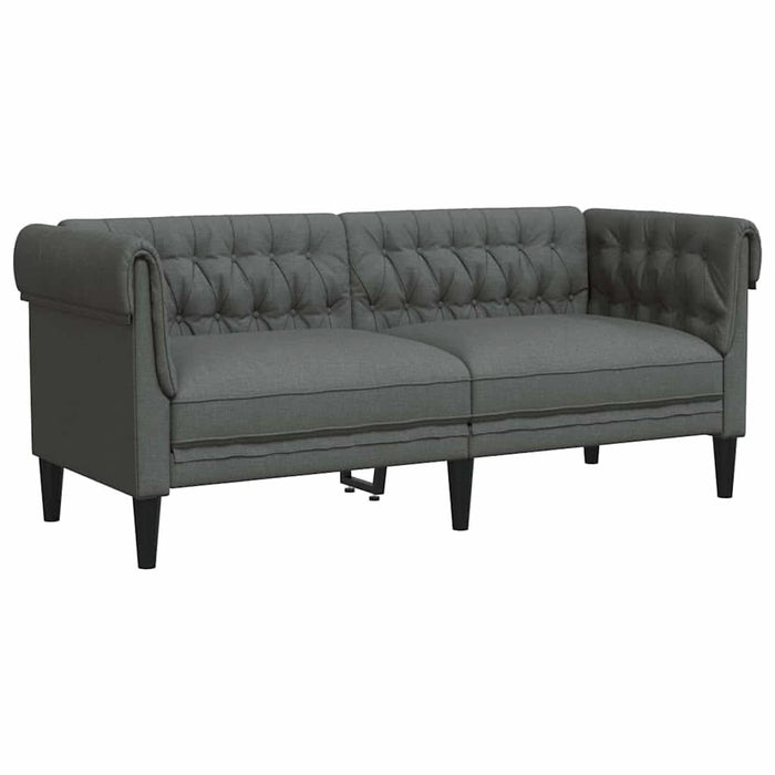 Set de canapea 2 pcs Gri închis țesătură - WALTI WALTI