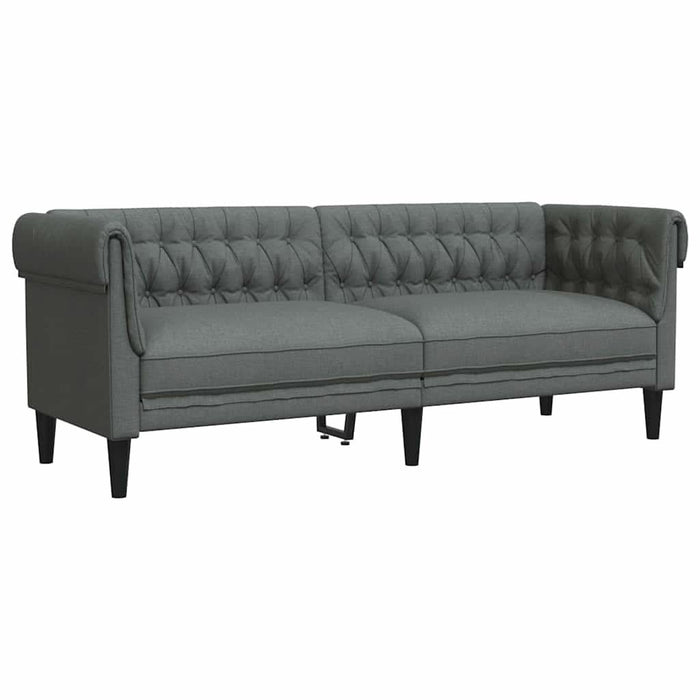 Set de canapea 2 pcs Gri închis țesătură - WALTI WALTI