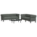 Set de canapea 2 pcs Gri închis țesătură - WALTI WALTI