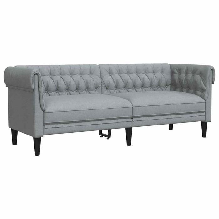 Set de canapea 3 pcs Gri deschis țesătură - WALTI WALTI